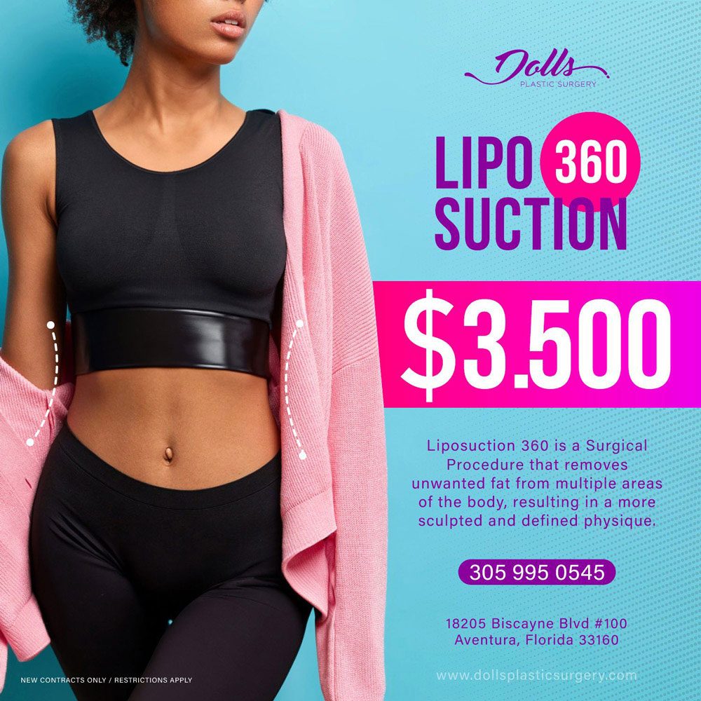 ▷ Liposuction Cost in Miami.